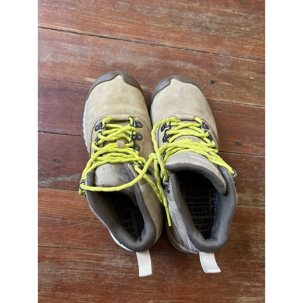 Women's Keen NXIS Explorer Mid Waterproof Hiking Boots Size 6 Beige Tan Brown